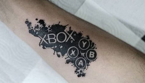 Xbox Tattoo, Moving On Tattoos, Xbox Logo, Halo Game, Gaming Tattoo, Xbox Controller, First Tattoo, Paw Print Tattoo, Xbox