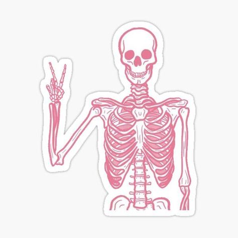 preppy pink skeleton sticker #sticker #pink #skeleton #preppy #sorority #college #aesthetic #pink Pink Anatomy Aesthetic, College Stickers Aesthetic, Cool Aesthetic Stickers, Preppy Stickers Pink, Pink Aesthetic Stickers Printable, Cute Preppy Stickers, Laptop Stickers Pink, Stickers To Print Out, Diy Sticker Ideas