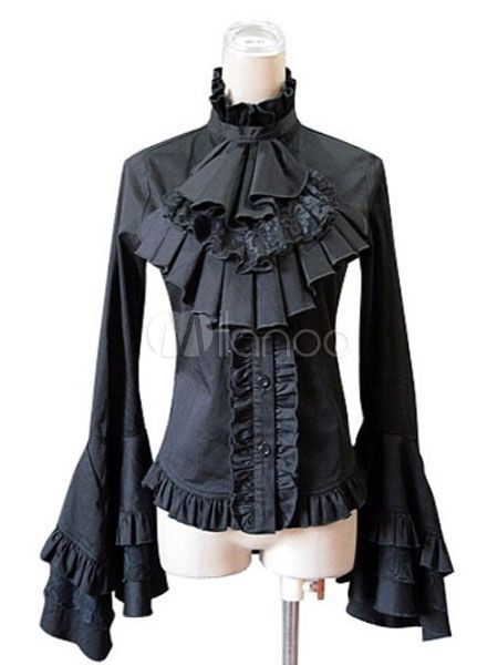 Black Bowtie, Gothic Costume, Victorian Blouse, Gothic Shirts, Court Dresses, Style Steampunk, Costume Shirts, Steampunk Clothing, Gothic Outfits