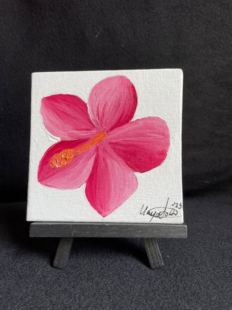 This Oil Paintings item is sold by SortinoCo. Ships from United States. Listed on Apr 23, 2024 Small Painting Inspo Easy, Preppy Pictures To Paint, Small Art Painting Ideas, Easy Painting Ideas On Canvas For Beginners Simple Flowers, Tiny Things To Paint, Easy Things To Paint Pink, Hibiscus Flower Painting Easy, Painting For Small Canvas, Hibiscus Painting Easy