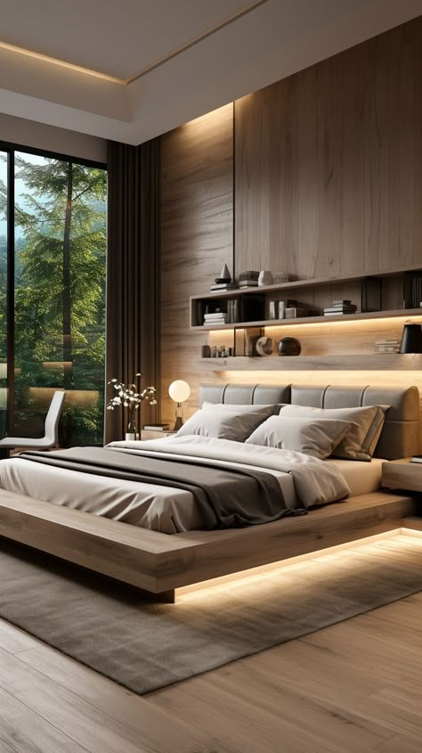 Modular Bedroom, Modern Luxury Bedroom, Luxury Bedroom Design, Inspired Bedroom, Bed Design Modern, Tropical Patterns, Gym Room, Luxury Bedroom Master, Bedroom Master