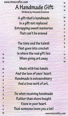 Poems About Handmade Gifts Crafty Quotes, Crochet Quote, Quilting Quotes, Knitting Quotes, Handmade Quotes, Scrapbook Quotes, Crochet Humor, Quilt Labels, Craft Quotes