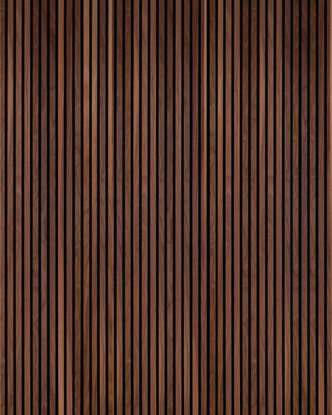 Dark Wood Feature Wall, Walnut Wood Paneling, Walnut Wood Slat Wall, Walnut Wall Panels, Timber Cladding Texture, Walnut Wood Texture Interior Design, Dark Wood Wall Panelling, Wood Wall Texture Interior Design, Wooden Strips Wall Interiors