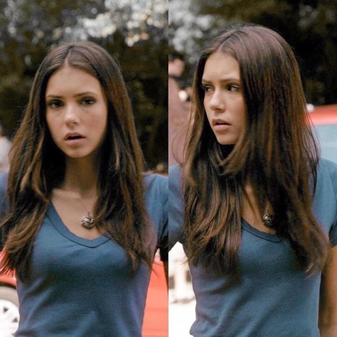 Elena Gilbert Haircut, Nina Dobrev Hair Color, Nina Dobrev Hair, Healthy Blonde Hair, Elena Gilbert Style, Katerina Petrova, 2000s Girl, Katherine Pierce, Girl Inspiration