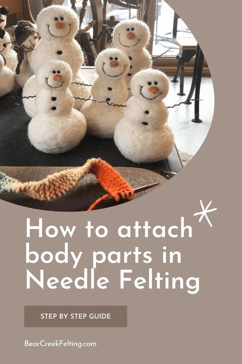 Needle Felting Tutorials Step By Step, Felting Projects For Beginners, Animal Felting, Needle Felting Diy Tutorials, Felting Christmas, Felted Pictures, Felt Reindeer, Sewing Felt, Where I Stand