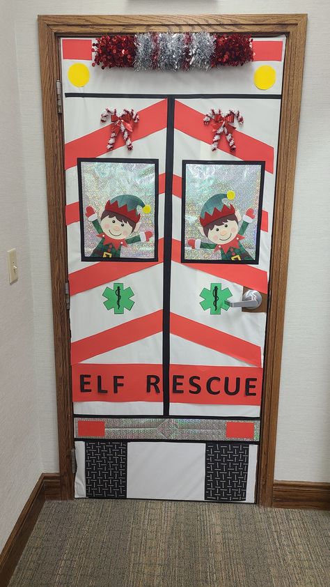 Medical Office Door Decorating Contest, Christmas Door Decorating Contest For Nurses, School Holiday Door Decorating Contest, Easy Christmas Door Decorations For Work, Work Door Decorations Christmas, Door Design Christmas, Christmas Clinic Decorations, Hospital Christmas Door Contest, Christmas Door Decorating Contest Medical Office