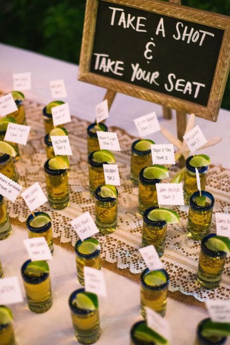 Boda Mexicana, Stella York, Wedding Favors Cheap, Wedding Fun, Take A Shot, Wedding Table Settings, Seating Chart Wedding, Wedding Seating, Cheap Wedding