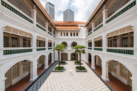 Where Crazy Rich Asians Feel at Home Crazy Rich Asians House, Raffles Singapore, Travel Resorts, Raffles Hotel Singapore, Raffles Hotel, Hotels Around The World, Teak Flooring, Victorian Interior, Crazy Rich Asians