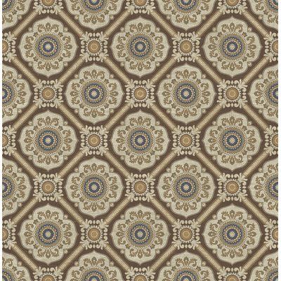 World Menagerie Amaliya Small Floral Tile 32.81' L x 20.5" W Wallpaper Roll Color: Brown Rustic Wallpaper, Floral Tile, Wallpaper For Sale, Floral Tiles, Roll Paper, W Wallpaper, Tile Wallpaper, Contemporary Wallpaper, Metallic Wallpaper