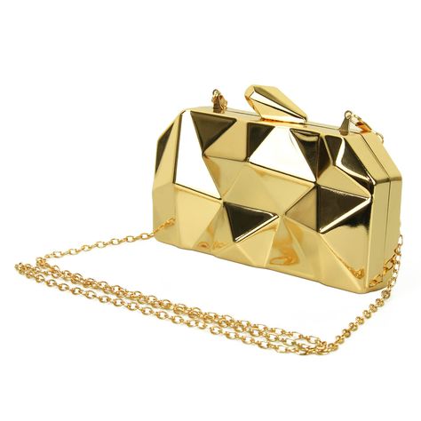 Gold evening bag