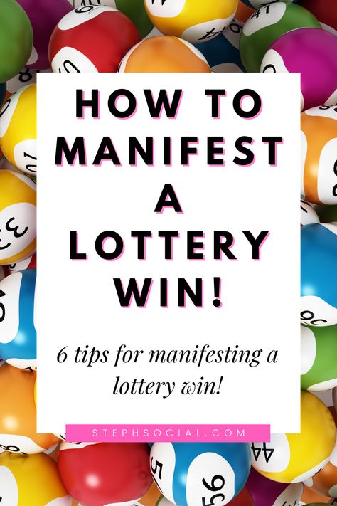 How To Manifest A Lottery Win! - Steph Social Winning A Lottery, Lottery Lifestyle Luxury, Manifest Lottery Jackpot, How To Manifest Money Immediately, Winning Lottery Numbers Dreams, Winning Money Affirmations, Spell For Lottery Win, Manifest Lotto Win, Learn How To Increase Your Chances Of Winning The Lottery