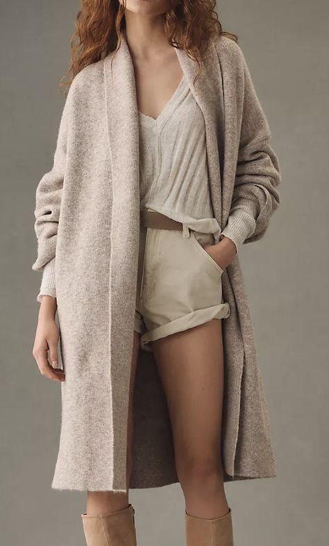 what to wear wine tasting - long cardigan Long Duster Sweaters, Long Sweaters Cardigan Dressy, Dress With Sweater Over It Slip, Winter Duster Cardigan, Free People Knit Duster, Cardigan Over Dress Long, Long Blazer Sweater, Fall Long Sweater, Free People Hailee Sweater Set Tan