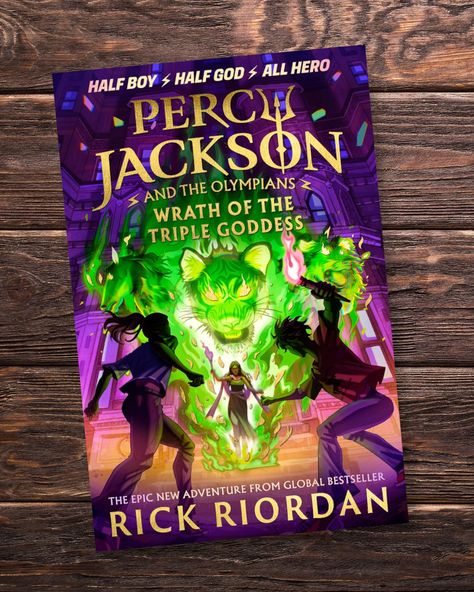 "This hilarious high-stakes page-turner sees Percy tackle the tough task of rounding up Hecate’s hellhound and polecat from running rampage in NYC." Joanne Owen, Expert Reviewer   Wrath of the Triple Goddess (9+/11+) by Rick Riordan, Puffin Books  Click to order the latest Percy Jackson adventure. Percy Jackson And Wrath Of The Triple Goddess, Puffin Books, The Triple Goddess, Funny Romance, Poetry Day, The Olympians, Classic Childrens Books, World Religions, Triple Goddess