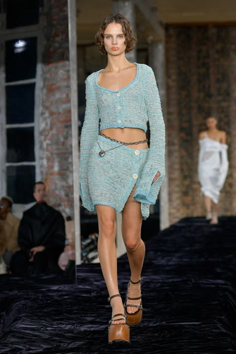 Picasso Blue, Knitwear Details, Runway Moments, A Game Of Clothes, Game Of Clothes, Acne Studio, 2023 Ss, Knitwear Fashion, Innovative Fashion