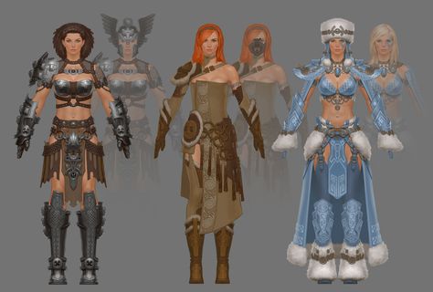 ArtStation - Guild Wars 2 Female Norn Concepts, Aaron Coberly Guild Wars 2 Norn, Warrior Outfit, Guild Wars 2, Guild Wars, Festival Costumes, Cosplay Ideas, A Call, Vol 2, Character Concept