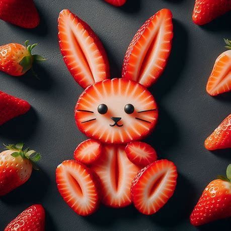 Fruit Food Art, Cute Fruit Ideas, Strawberry Food Art, Food Art Lunch, Fruits Decoration, Fruit Creations, Fruit Animals, Decorações Com Comidas, Food Art For Kids