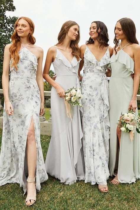 18 Most Beautiful Floral Bridesmaid Dresses ❤ floral bridesmaid dresses country pale long jennyyoonyc ❤ #weddingdresses Dresses For 2022, Patterned Bridesmaid, Best Bridesmaid Dresses, Patterned Bridesmaid Dresses, Mix Match Bridesmaids, Popular Bridesmaid Dresses, Jenny Yoo Bridesmaid, Modern Bridesmaid, Bridesmaid Dresses Uk