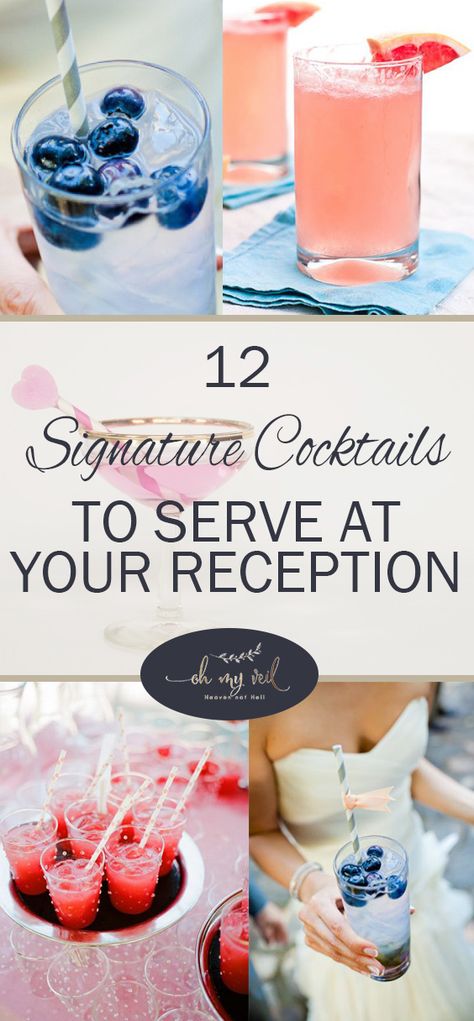 Wedding Cocktail Recipes, Drink Recipes Alcoholic, Bartending Business, Wedding Cocktails Recipes, Alcoholic Drink Recipes, Popular Mixed Drinks, Wedding Drinks Reception, Wedding Brunch Reception, Wedding Alcohol