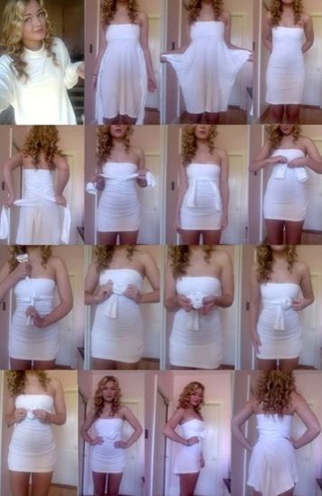 Robe Diy, Diy Vetement, Stylish Eve, Dress Tutorials, Project Runway, Simple Blouse, Dress Out, Refashion Clothes, Diy Dress