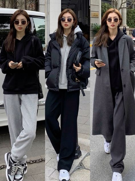 15°c Outfit, Korean Street Fashion Autumn, Taiwan Outfit Travel Autumn, Korean Fashion Winter Classy, Autumn Airport Outfit, Taiwan Winter Outfit Women, Cold Winter Outfits Korean, Winter Outfits Japan Street Style, Korean Outfits Casual Chic