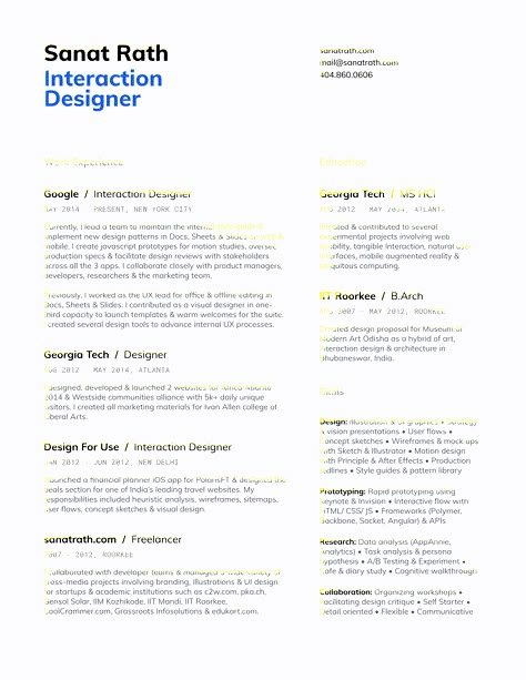 Ux Designer Resume, Ux Resume, It Cv, Cv Ideas, Cv Inspiration, Designer Resume, Portfolio Reference, Ux Portfolio, Cv Portfolio