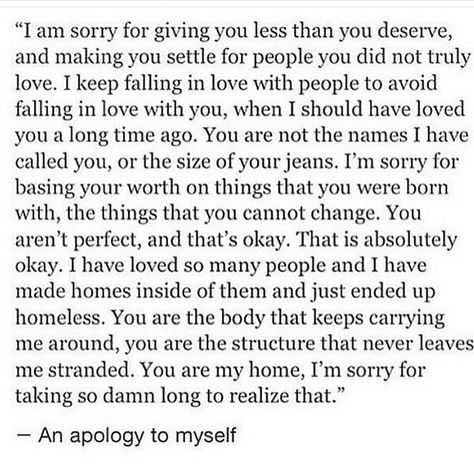 “Beautiful ❤️ repost @ogsnooks @ogsnooks @ogsnooks ❤️❤️ #qotd #quotes #quoteoftheday #quotesaboutlove #love #lovequotes #acceptance #loved #apology…” Apology To Myself, Aquarius Quotes, Love Time, Just My Size, Life Journal, Witty Quotes, Quote Board, Knowing Your Worth, Gods Grace