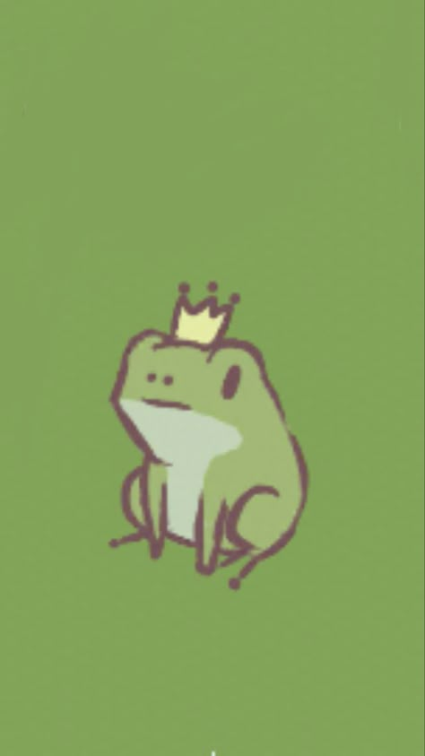 Cute Frogs Wallpaper, Little Frog Drawing, Cute Frogs Drawing, Cute Frog Doodles, Frog Drawing Simple, Tiny Frog Drawing, Frog Art Cute, Cute Toad Drawing, Froggy Tattoo