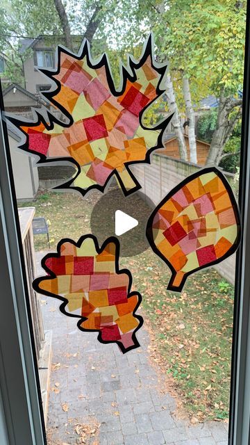 Mandisa | Happy Toddler Playtime on Instagram: "Did you know you can capture the beauty of fall with a simple leaf suncatcher craft? 🍁✨ Using tissue paper and contact paper, kids can create vibrant suncatchers that brighten up any window. It’s a perfect way to celebrate the colors of autumn while getting creative! #FallCrafts #LeafSuncatcher #CreativeKids #AutumnArt" Fall Leaf Suncatcher Craft, Fall Suncatchers For Kids, Leaf Suncatcher, Fall Windows, Happy Toddler, Window Crafts, Suncatcher Craft, Simple Leaf, Colors Of Autumn