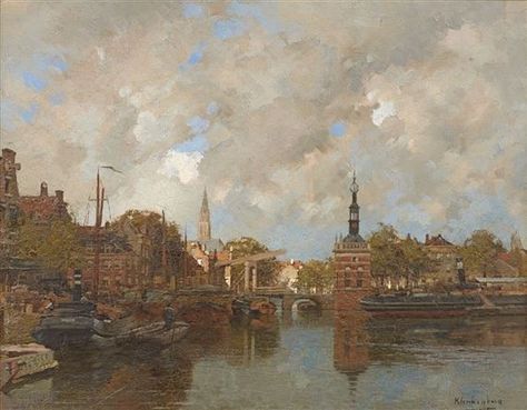 Amsterdam Canals, Old Dutch, Traditional Artwork, City Painting, Odaiba, European Paintings, Dutch Painters, Dutch Artists, Jackson Pollock