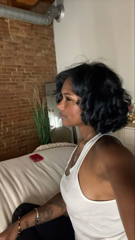 Pressed Natural Hair, Silk Press Natural Hair, Protective Hairstyles Braids, Silk Press, Hair Laid, Relaxed Hair, Black Hairstyles, Baddie Hairstyles, Aesthetic Hair