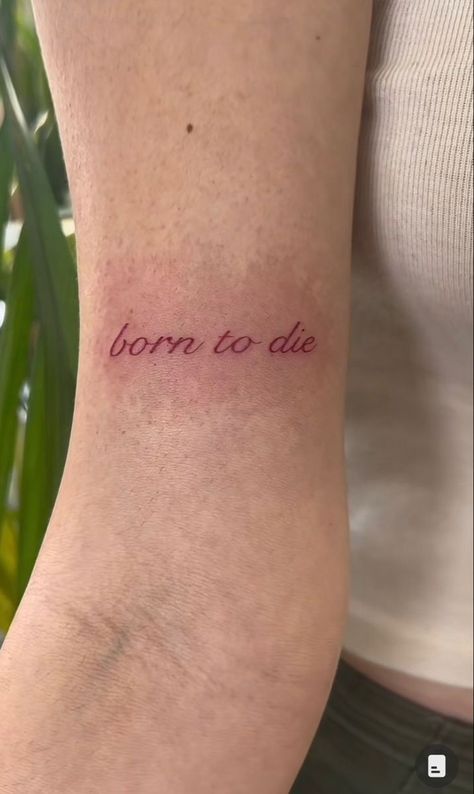 Born To Die Tattoo, 16 Tattoo, Tato Minimal, Petite Tattoos, Spooky Tattoos, Discreet Tattoos, Subtle Tattoos, Dainty Tattoos, Dream Tattoos