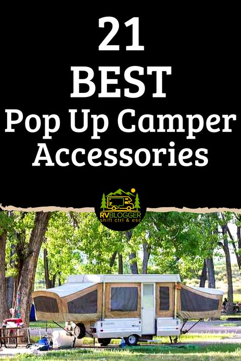 Pop Up Camper Accessories, Tent Trailer Remodel, Tent Trailer Camping, Best Pop Up Campers, Pop Up Campers, Pop Up Camper Trailer, Popup Camper Remodel, Pop Up Tent Trailer, Aesthetic Camping