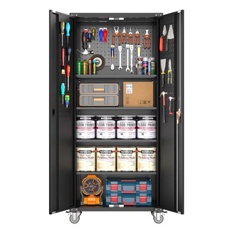 DIY garage storage cabinets