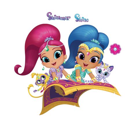 Shimmer And Shine Cake, Shimmer And Shine Characters, Shimmer Y Shine, Bubble Gum Necklace, Child Free, Made For Kids, Shimmer Shine, Fairy Figurines, Shark Birthday