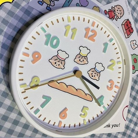 Kitchen Decor Collections, Cute Clock, Fairy Wallpaper, Wardrobe Door Designs, Desain Editorial, Cute Pens, Cute Bedroom Decor, Kawaii Accessories, Kawaii Room