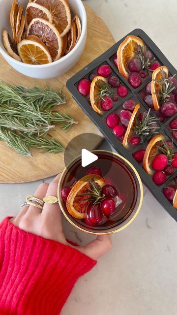 Kasey Dixon on Instagram: "HOLIDAY \ festive large ice cubes for your holiday cocktails, mocktails and champagne 🥃🥂 Comment “RECIPE” to get all the details sent to your DMs! Cheers, y’all! #holidaycocktails #holidayparty #christmascocktails #christmascocktail #holidayentertaining #christmaspartyideas #christmasparty https://liketk.it/4qaII" Holiday Simmer Pot, Ice Cube Recipe, Fancy Ice Cubes, Holiday Cocktails Christmas, Christmas Champagne, Fancy Ice, Homemade Hot Cocoa, Simmer Pot, Hot Cocoa Recipe