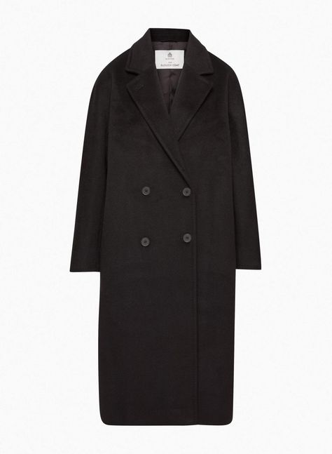 Aritzia Trench Coat, Slouch Coat Aritzia, Aritzia Slouch Coat, Slouch Coat, Black Suede Coat, Aritzia Coat, 2025 Wishlist, Realistic Wishlist, School Uniform Fashion