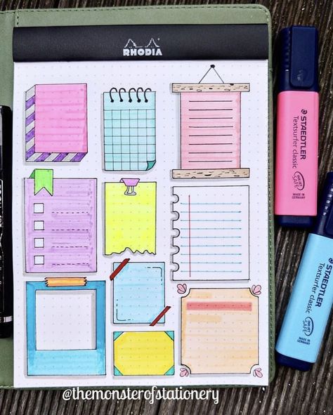 Beginner Doodles, Step By Step Doodles, Doodle Bullet Journal, Doodles Step By Step, خريطة ذهنية, Penanda Buku, Bujo Doodles, Sketch Note, Note Doodles