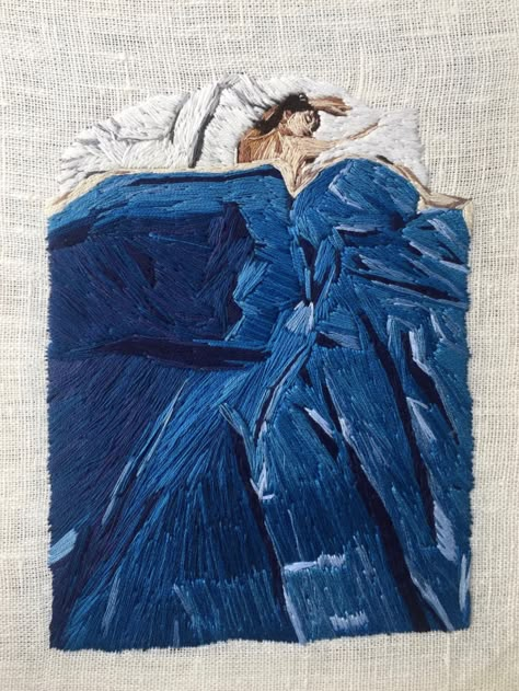 Anna Embroidery, Colossal Art, Contemporary Embroidery, Thread Painting, Sewing Embroidery Designs, Hand Embroidery Art, Home Movies, Embroidery Craft, Needle Art