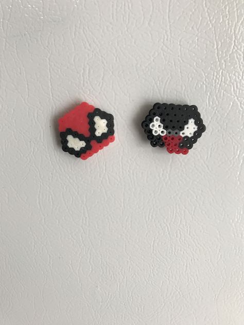 Marvel tsum tsum perler bead Hama bead venom Spider-Man magnets Venom Perler Beads, Perler Bead Patterns Spiderman, Perler Beads Spiderman, Spider Man Perler Beads, Spiderman Perler Beads, Hama Beads Aesthetic, Nerdy Perler Beads, Marvel Tsum Tsum, Bead Buddies