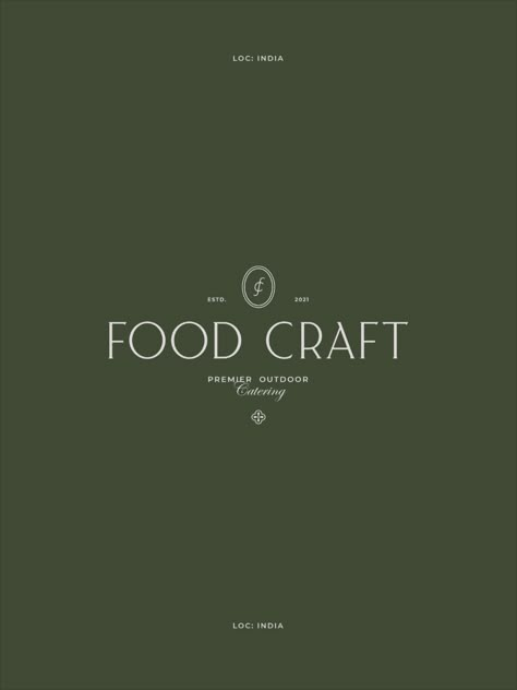 Luxury logo design | Food Craft Chicken Restaurant Logos, Luxurious Food, Logo Design Food, Food Company Logo, Food Brand Logos, Sophisticated Food, Free Business Logo, Brand Food, Catering Logo