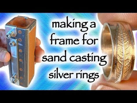 Making a Delft Clay sand casting flask for silver ring shanks. - YouTube Clay Casting, Sand Casting, Basic Tools, Scrap Metal, Delft, Flask, Silver Ring, Silver Rings, It Cast