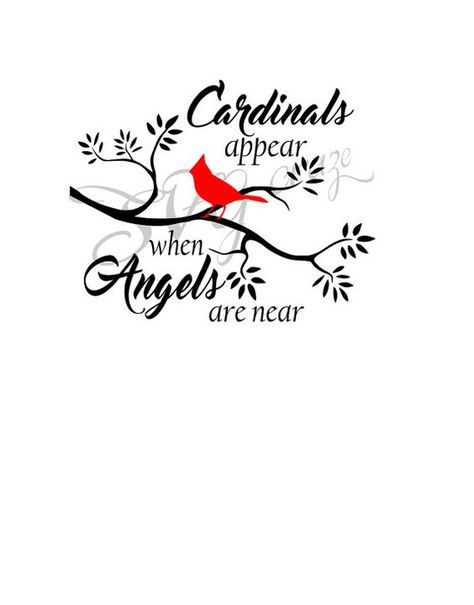 Cardinal Tattoos, Quote Svg Files, Memorial Tattoos, Red Bird, Memories Quotes, Birds Tattoo, Red Birds, Silhouette Projects, Sympathy Gifts