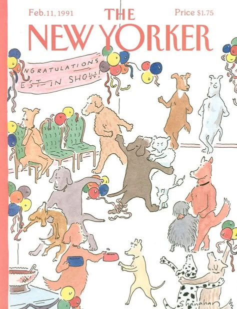 The New Yorker Magazine, New Yorker Magazine, Dog Cover, New Yorker Covers, Best In Show, 500 Piece Jigsaw Puzzles, Dog Party, February 11, Dog Show