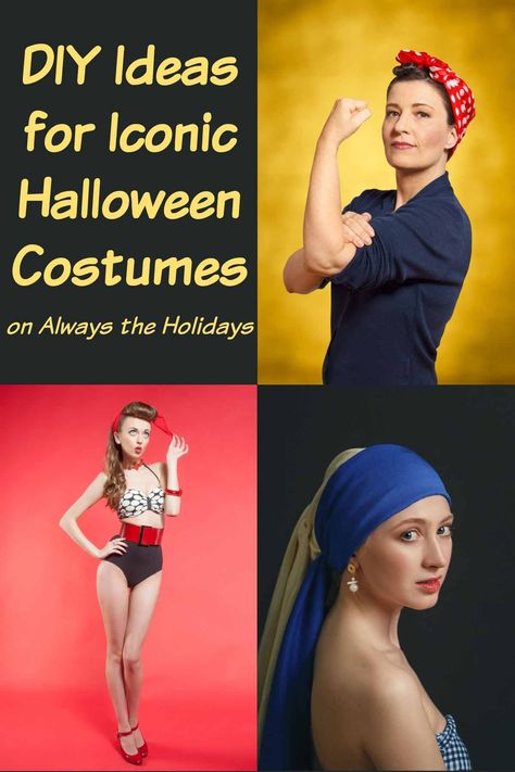 Want to dress up in an iconic Halloween costume this year? Head to Always the Holidays for our list of classic Halloween costumes! #ClassicCostumes #HalloweenCostumesDIY Flattering Halloween Costumes For Women, Gloria Steinem Halloween Costume, Smart Halloween Costumes For Women, Understated Halloween Costume, Historical Figure Dress Up Day, Famous American Dress Up Day, Vintage Costumes For Women, Trending Costumes 2023, Funny Easy Halloween Costumes For Women