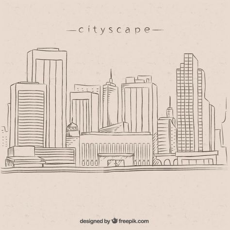 Buildings Aesthetic Drawing, My Dream City Drawing, City Aesthetic Drawing, School Drawing Building, Buildings Drawing Simple, Building Line Art, Surrealism Collage Art, Background Drawing Ideas, Cloudy City