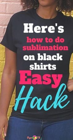 Funny Sublimation Shirts, Picture Sublimation Shirts, Sublimation Business Logo, Black Sublimation Designs, Sublimation On Shirts, Sublimation Printing T Shirts, Sublimation On Dark Colors, How To Sublimate On Black Shirt, How To Sublimate On Dark Shirts