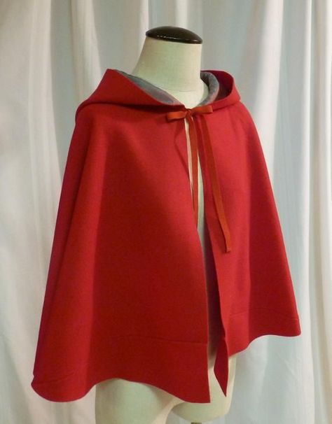 Finn Shelby, Short Cloak, Grimm Brothers, Marvel Dr, Red Cape, Ornament Ideas, Cool Summer, Long Red, Red Wool