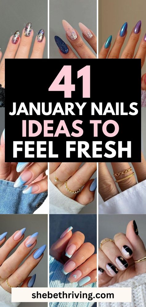 41 Trendy January Nails Ideas To Kickstart Your Year Nails With Colored French Tips, January 2025 Nail Ideas, Jan Nails 2025, Nails Jan 2025, 2025 Nail Ideas, January Nails Inspo 2025, Jan 2025 Nails, Nails For 2025, January Nail Designs 2025