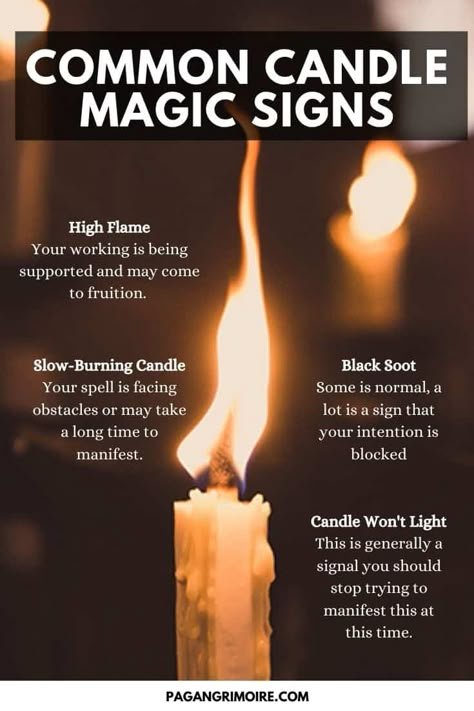 If you're doing candle magic or manifesting with candles, here are some of the candle signs and flame meanings you might want to know. #candles #manifesting #magick #witchcraft #wicca #spells Candles Flame Meaning, Candle Meanings, Candle Magick Spells, Flames Meaning, Candle Magik, Candle Meaning, Candle Color Meanings, Candle Magic Spells, Witchcraft Candles